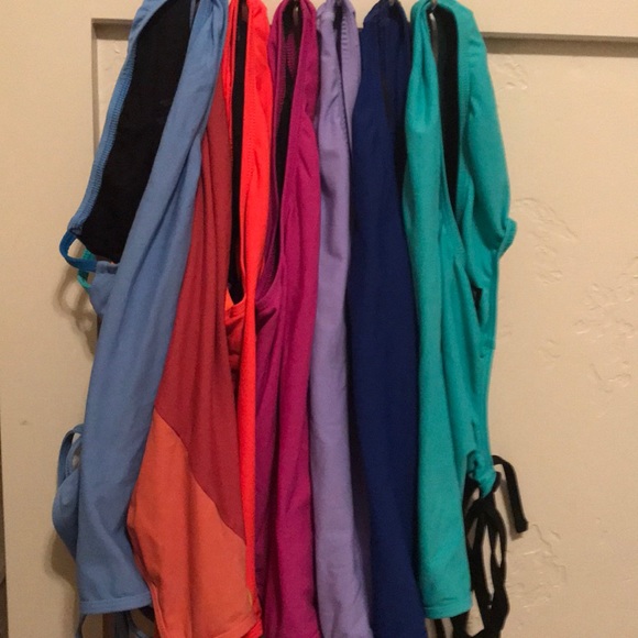 Jolyn onesies! Solid/contrast tie backs - Picture 1 of 3